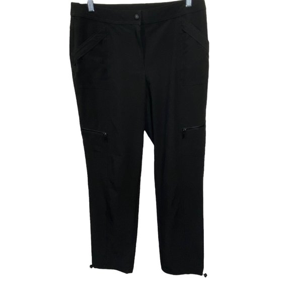 Zenergy By Chicos Neema Brandy Pants Joggers Zippered Cargo Small 4-6 Sold Out - Picture 3 of 9